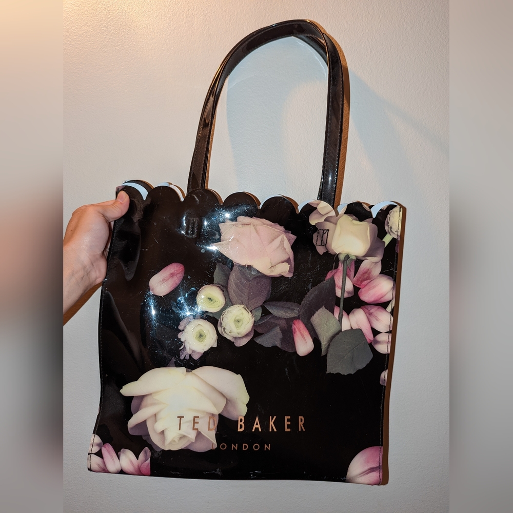 Ted Baker Kensington large icon bag. plastic floral tote